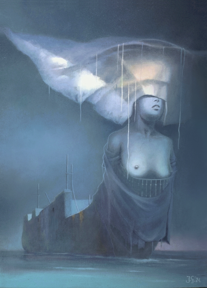 Nieznane misje - akryl na płótnie