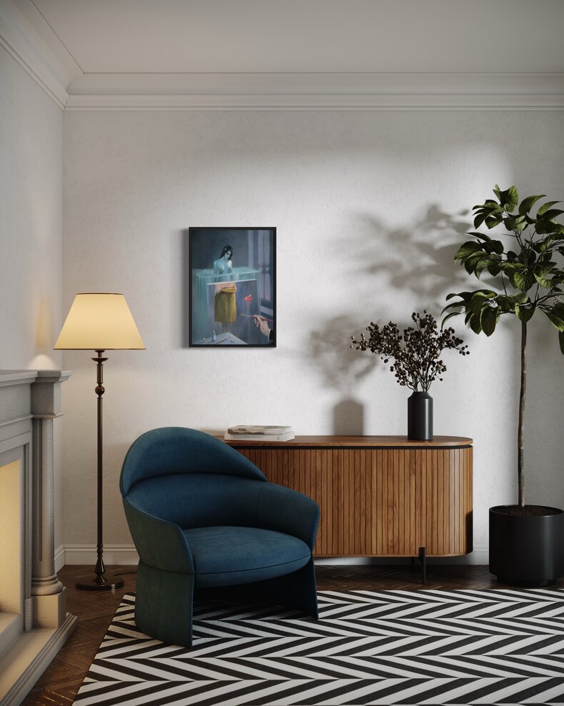 In Atelier - akryl na płótnie