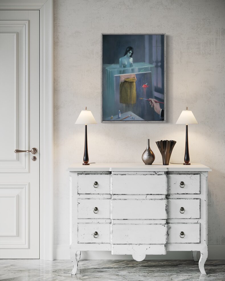 In Atelier - akryl na płótnie