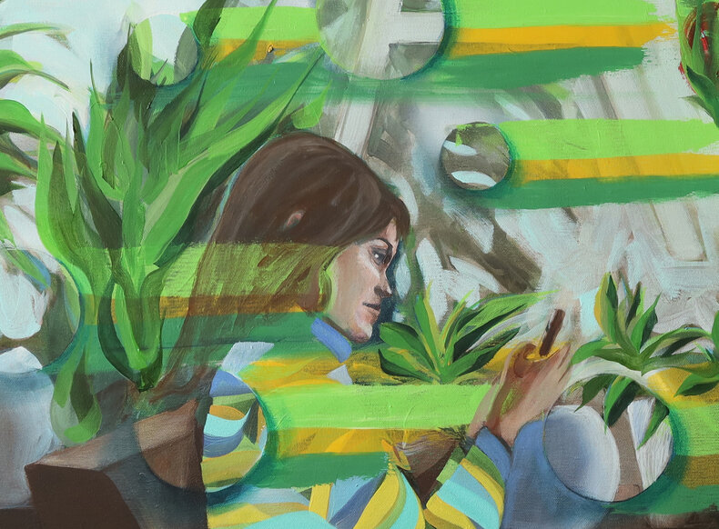 Spotkanie las cafe, zima