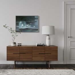 Przed spektaklem - akryl na płótnie