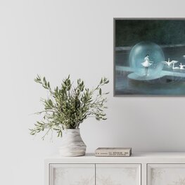 Przed spektaklem - akryl na płótnie