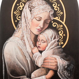 Madonna z Dzieciątkiem w koronkowej chuście III