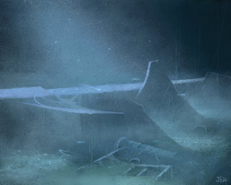 Emanacje - akryl na płótnie