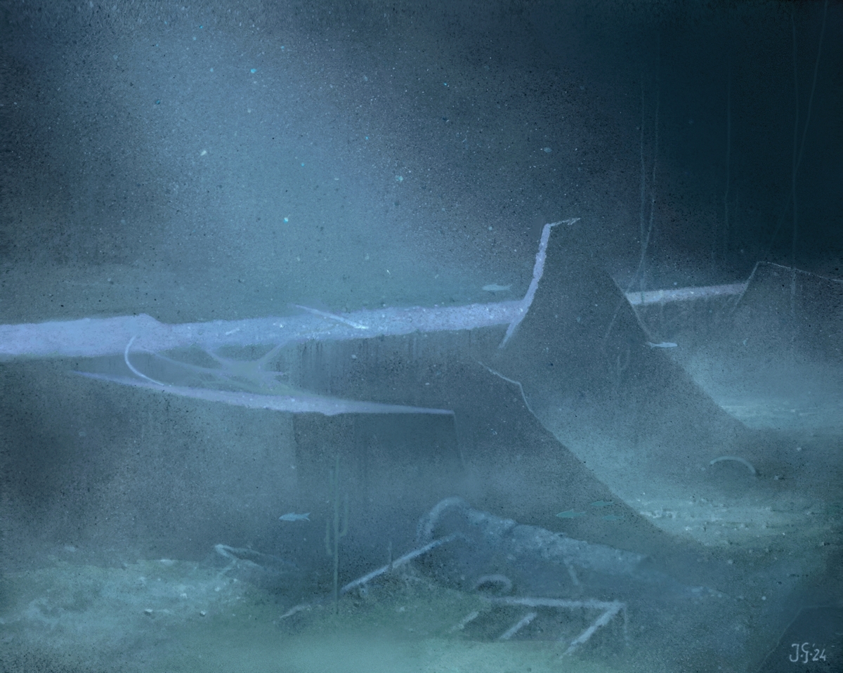 Emanacje - akryl na płótnie