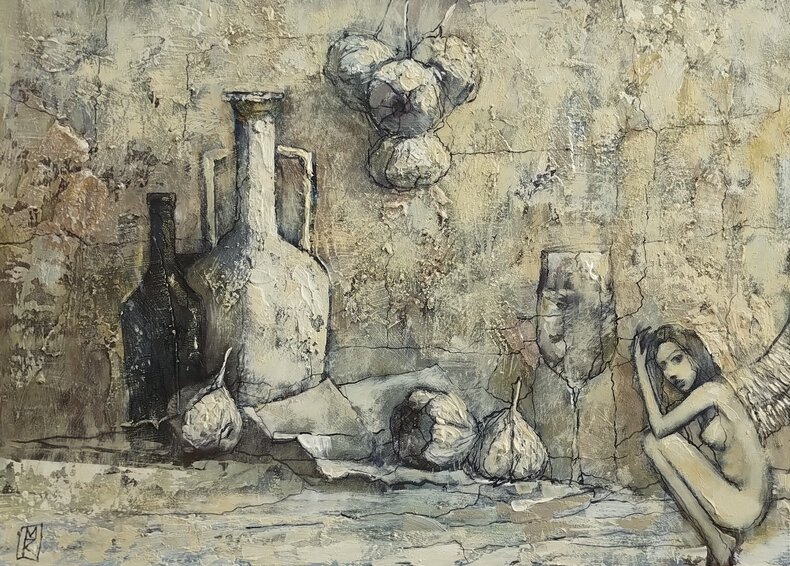 Still life with an angel 