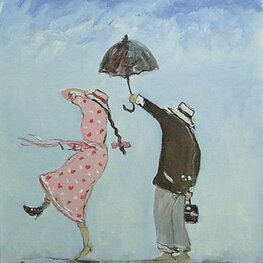 Parasolka i sukieneczka w groszki