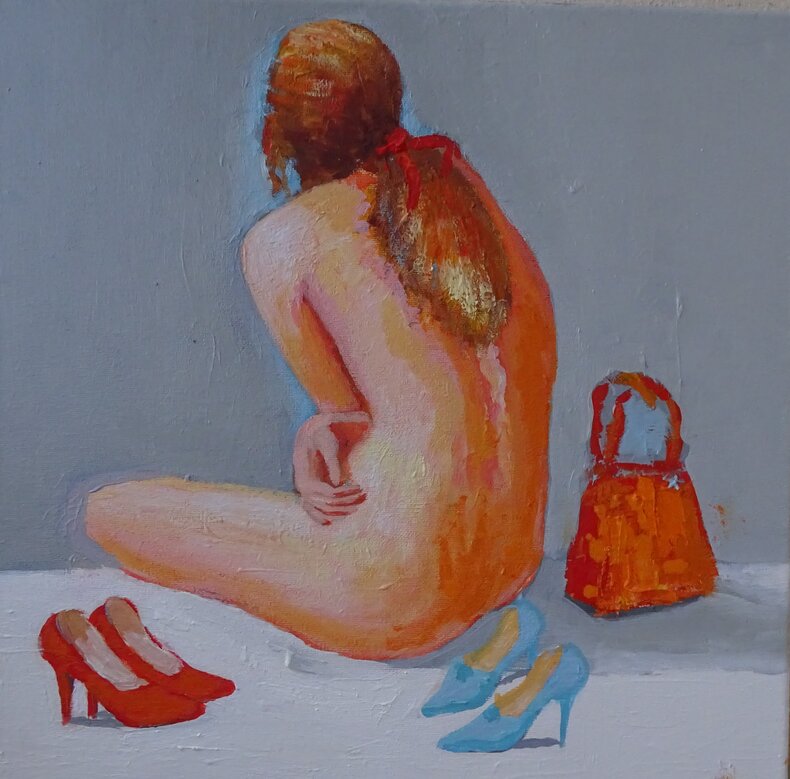 Dziewczyna i pantofelki