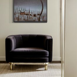 Czarny kot - akryl na płótnie