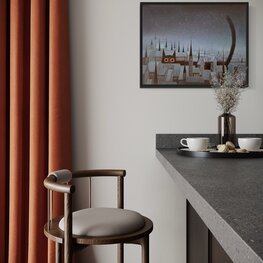 Czarny kot - akryl na płótnie