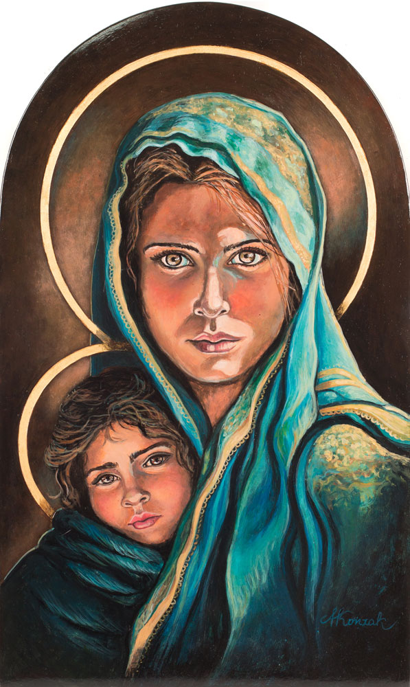 Madonna w turkusowej chuście