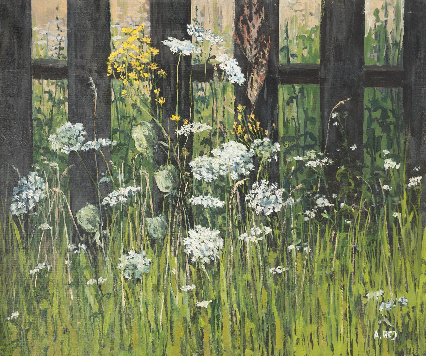 Przy płocie z cyklu Zielnik