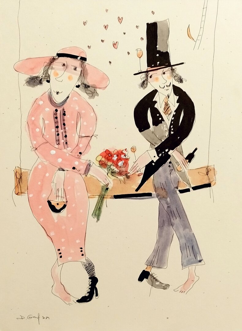 Huśtawka i zakochani