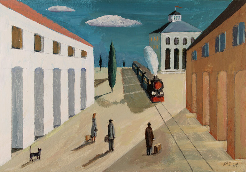 Bon Voyage (szkic do obrazu)