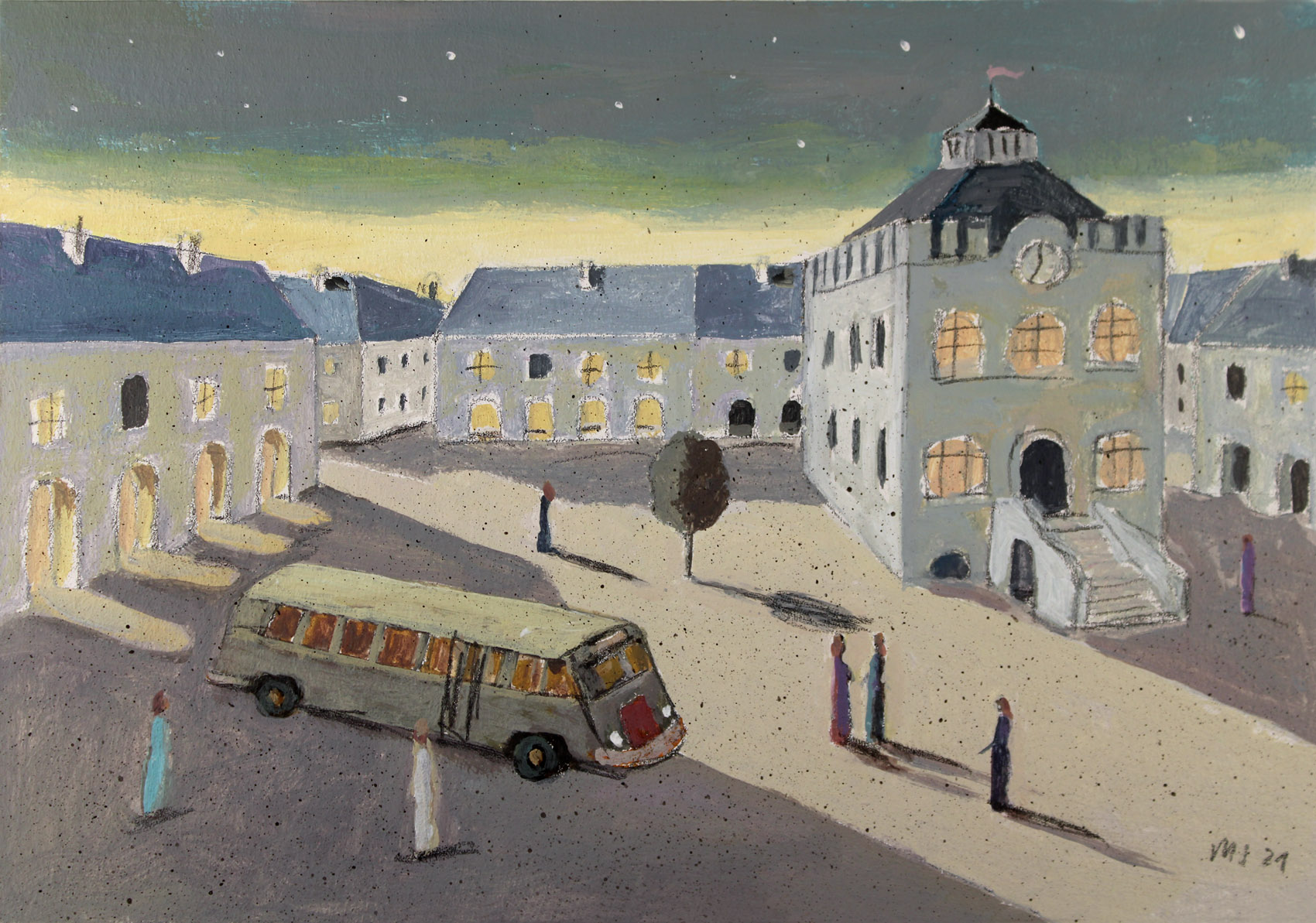 Dolce Vita I (szkic do obrazu)