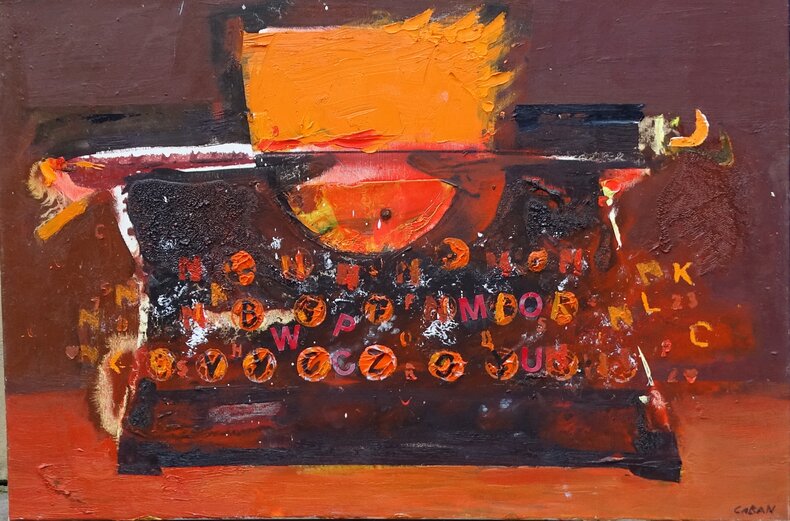 Płonąca maszyna do pisania