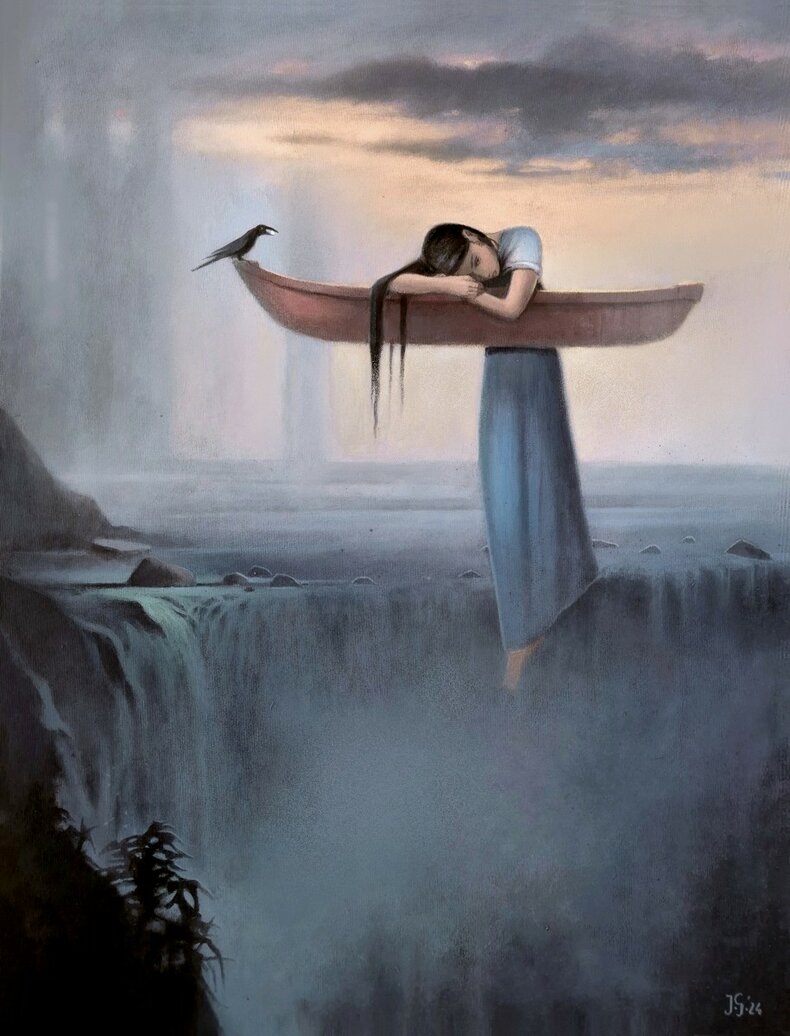 Nostalgia - akryl na płótnie 