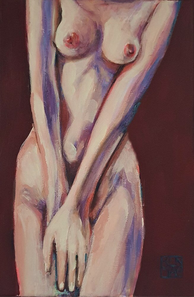 Zanurzona w burgundzie