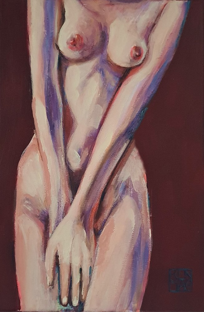 Zanurzona w burgundzie