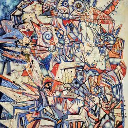 Kubistyczne Kotów Psoty