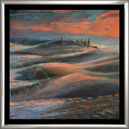 O zachodzie w Val d'Orcia