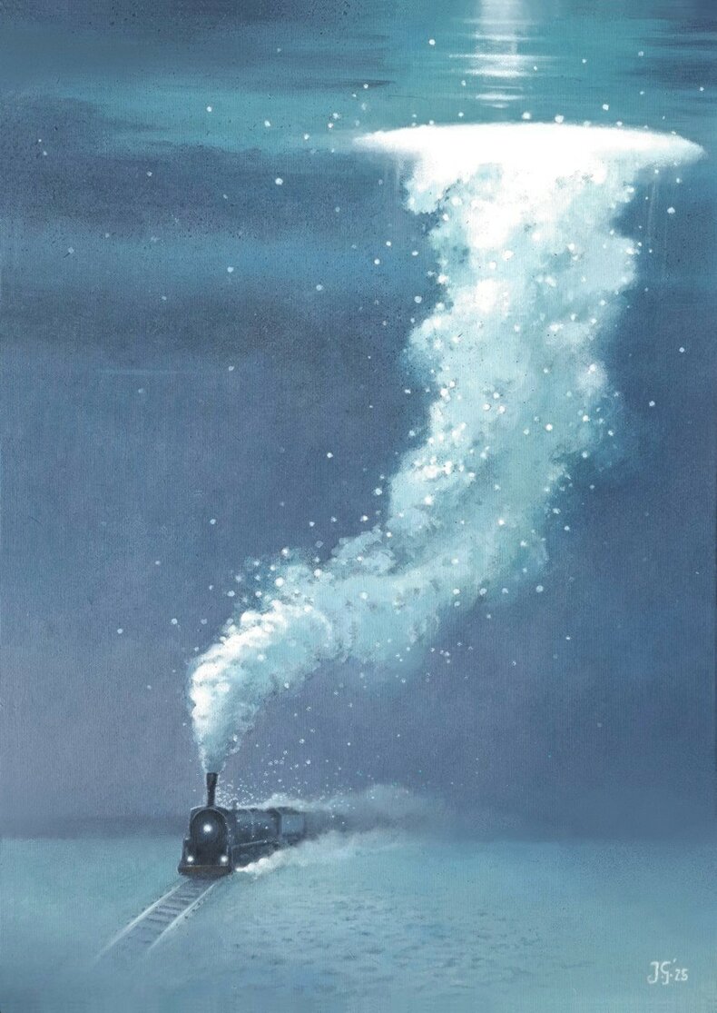 Na koniec świata - akryl na płótnie