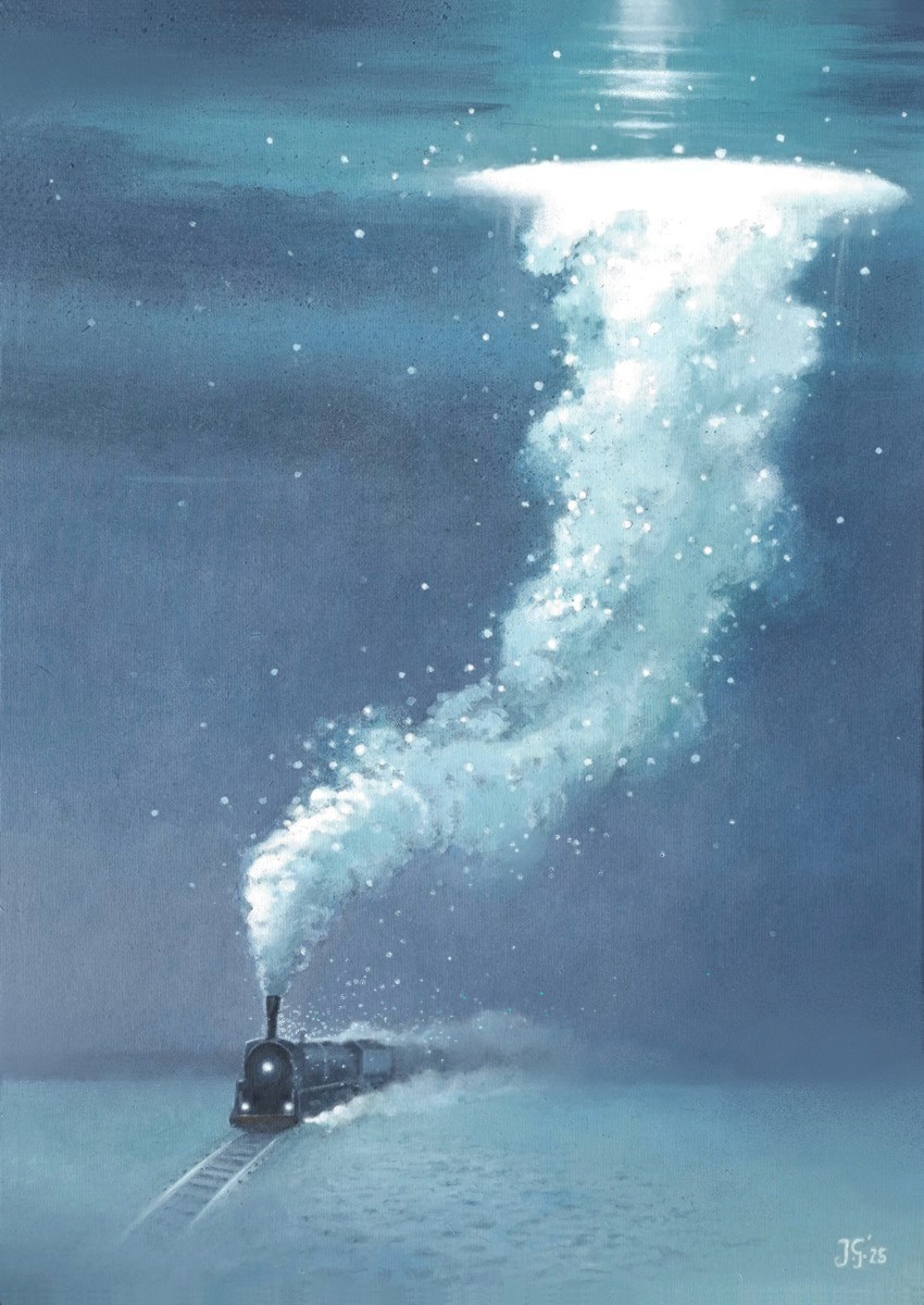 Na koniec świata - akryl na płótnie