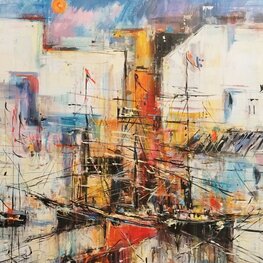 Słoneczny dzień w porcie