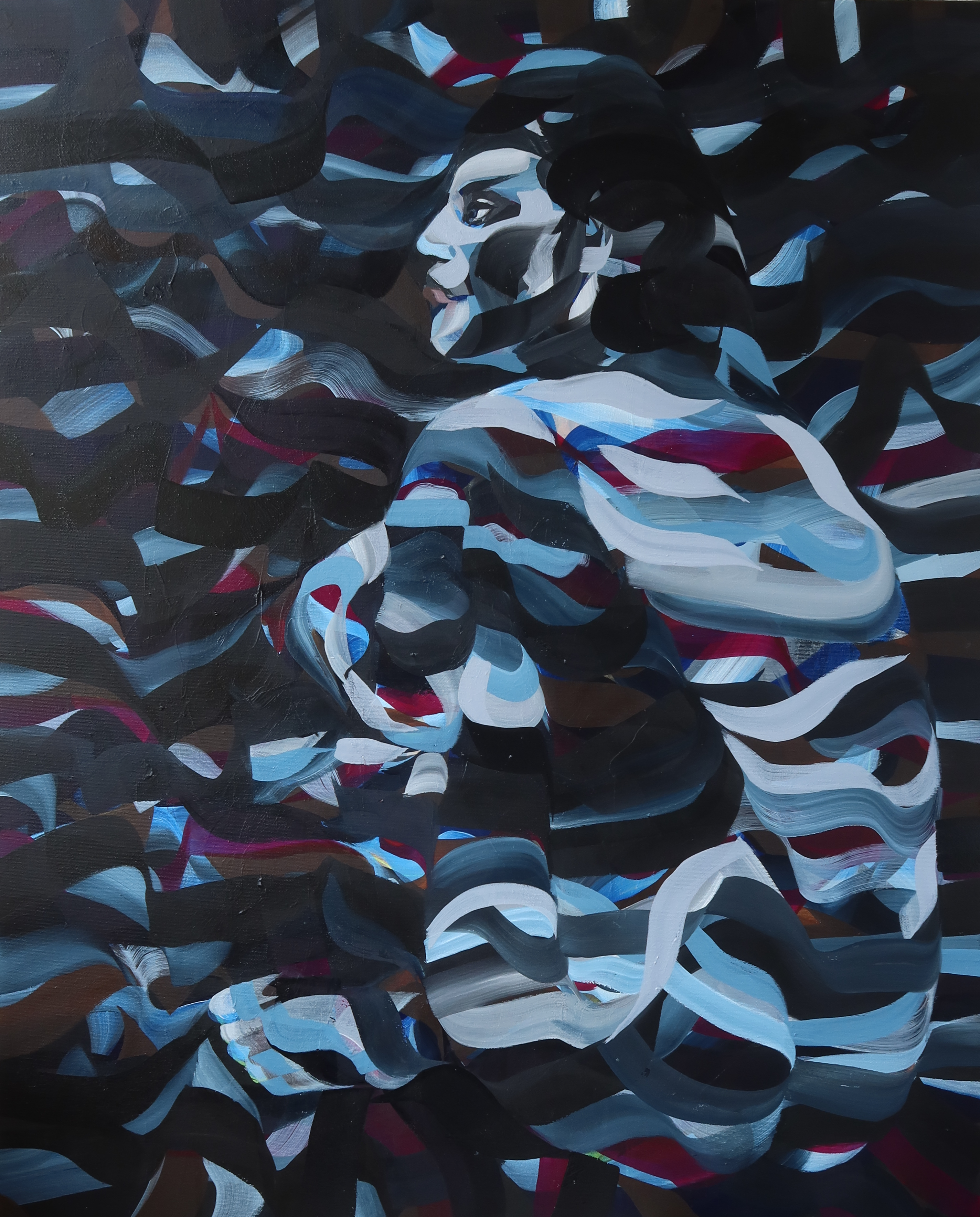 Akt na plaży z serii "Czarne słońce"