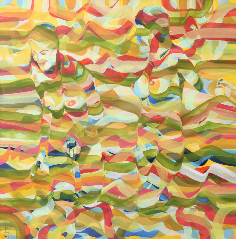 Dwie wielkie w kąpieli w południe