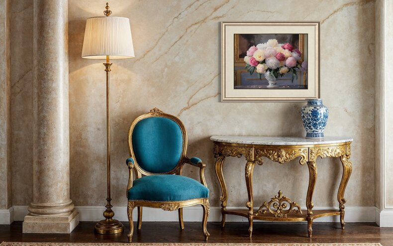 Peonie w barokowym rozkwicie