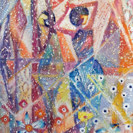 Kobiety wśród kwiatów i drzew