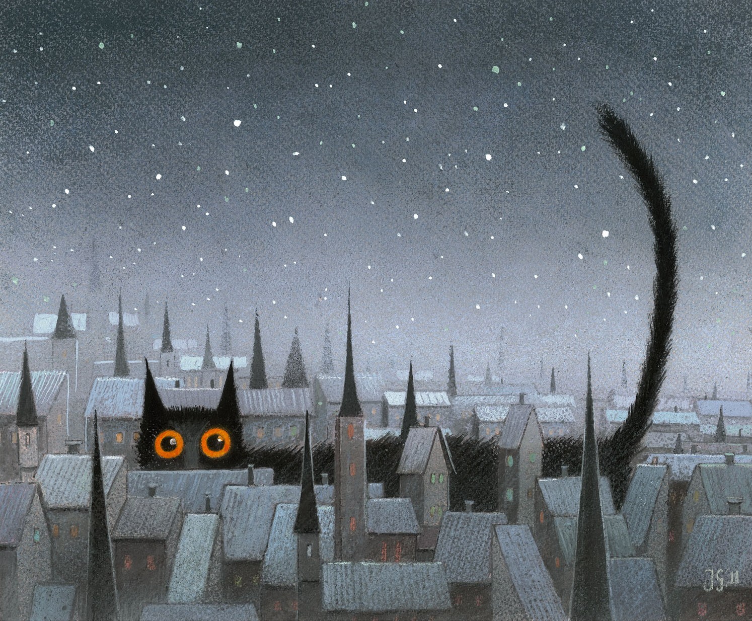 Czarny kot - Inkografia