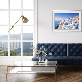 Lazur i biel Santorini 