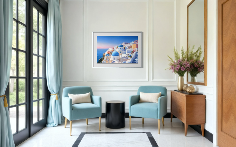 Lazur i biel Santorini 