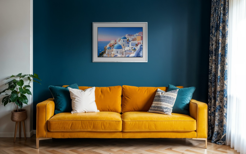 Lazur i biel Santorini 